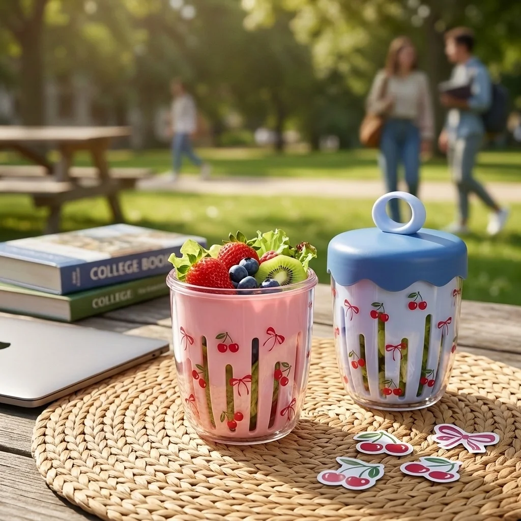 Food Snacks Basket - Contenitore per insalata di frutta in
