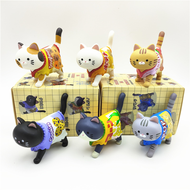 Food Snacks Packaging - Graziosa scatola a sorpresa con gatti,