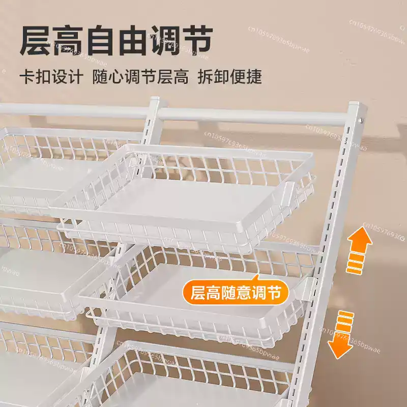 Food Snacks Basket - Scaffale multi-livello per snack, espositore per