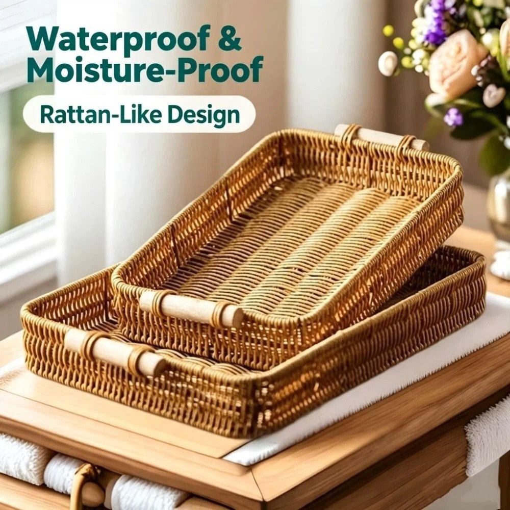 Food Snacks Basket - Piatto per snack con manico, cestino