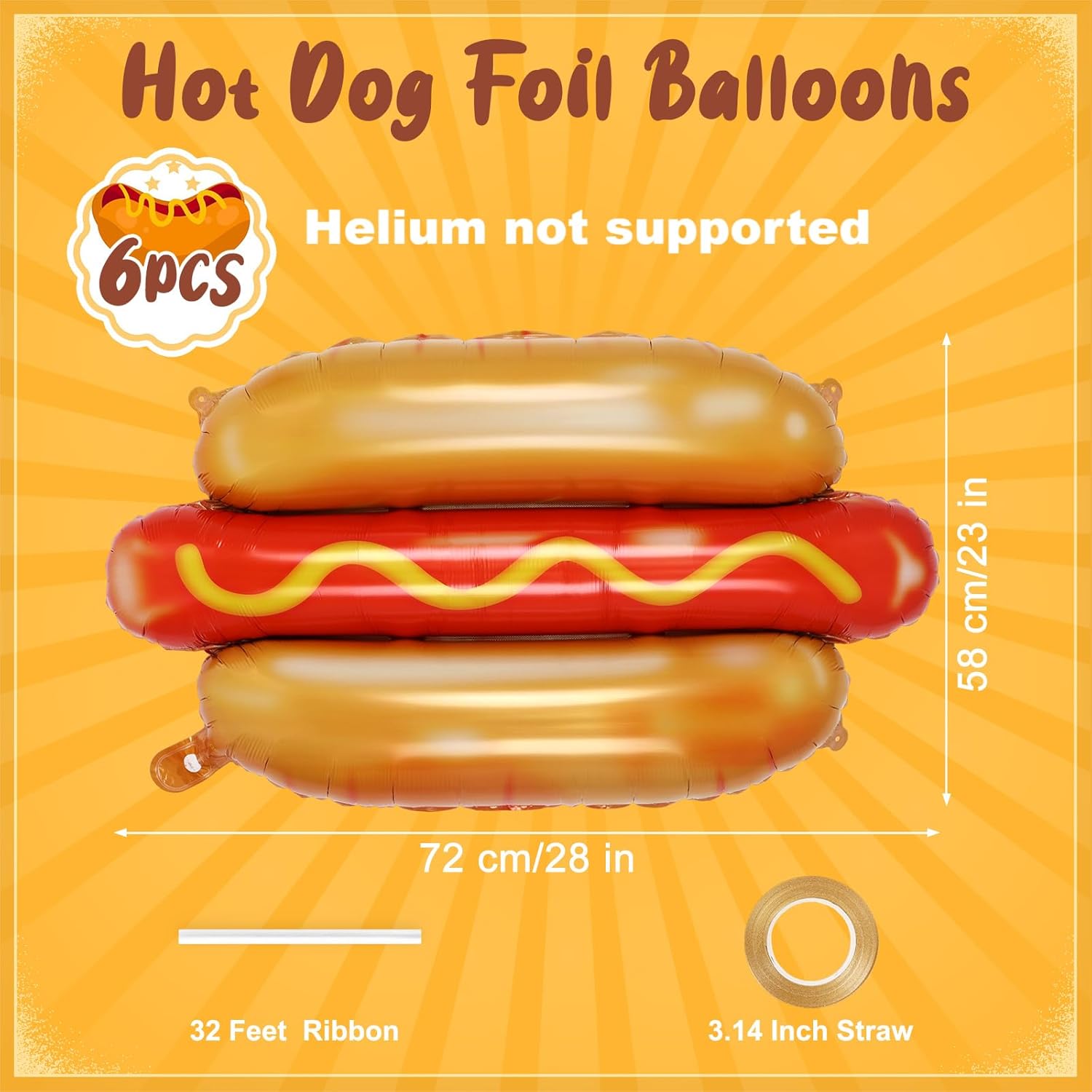 Set di 6 Palloncini Giganti a  - Food Giant Snacks recensione e prezzo
