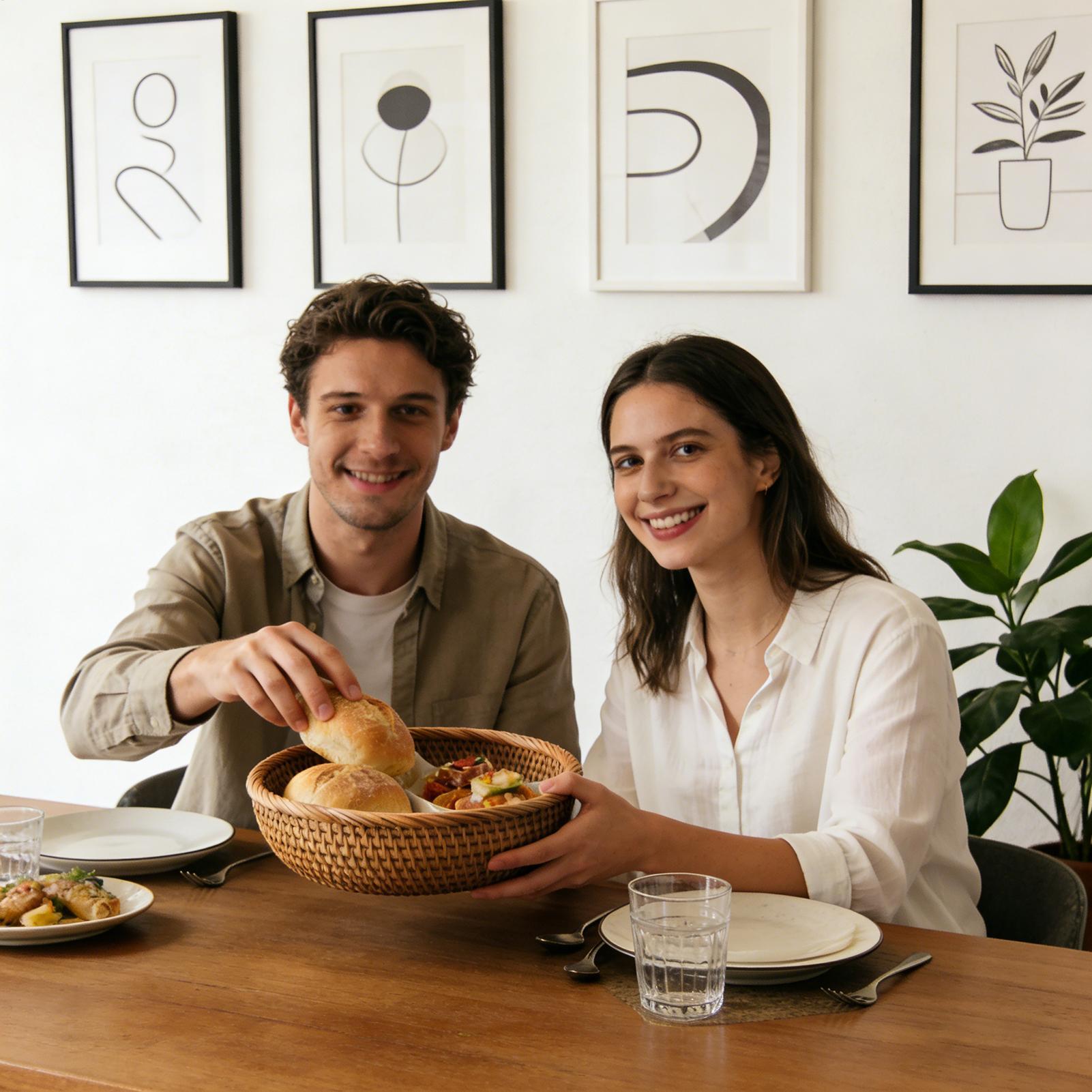 Cesto Intrecciato Rotondo in R - Food Snacks Basket recensione e prezzo