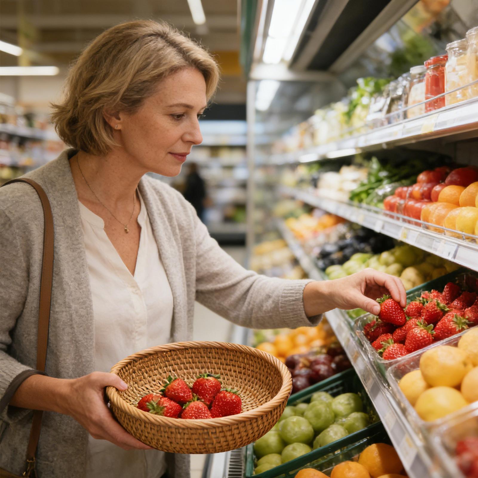 Cesto Intrecciato Rotondo in R - Food Snacks Basket recensione e prezzo