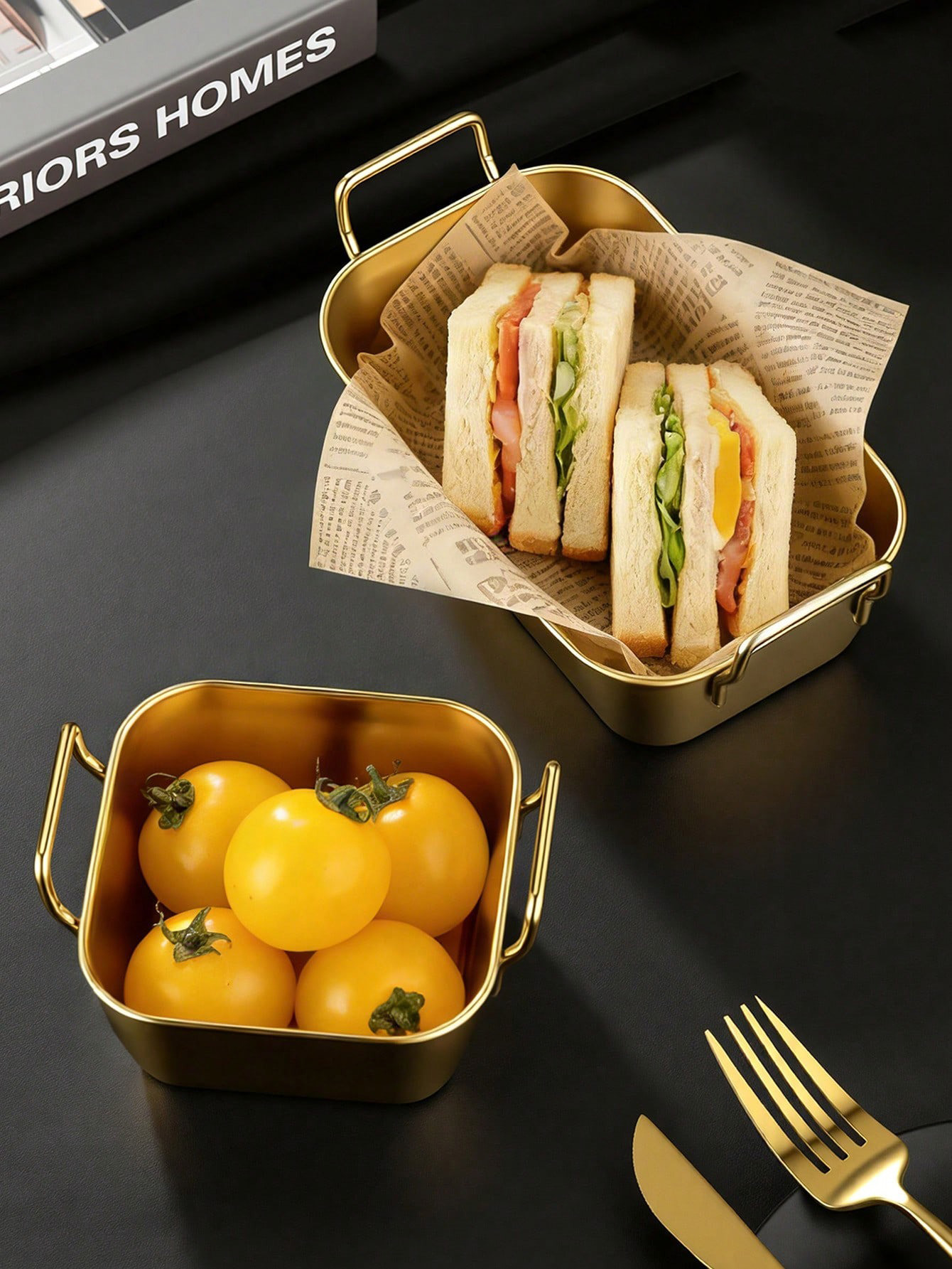 1 cestino in acciaio inox a do - Food Snacks Basket recensione e prezzo