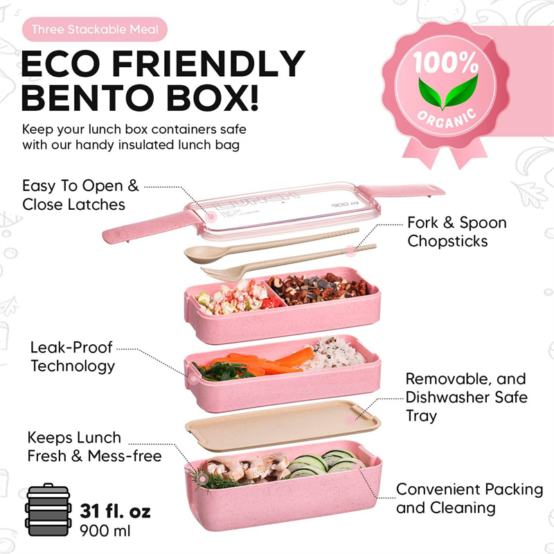 3-In-1 scomparto Bento Box In  - Food Snacks Wholesale recensione e prezzo