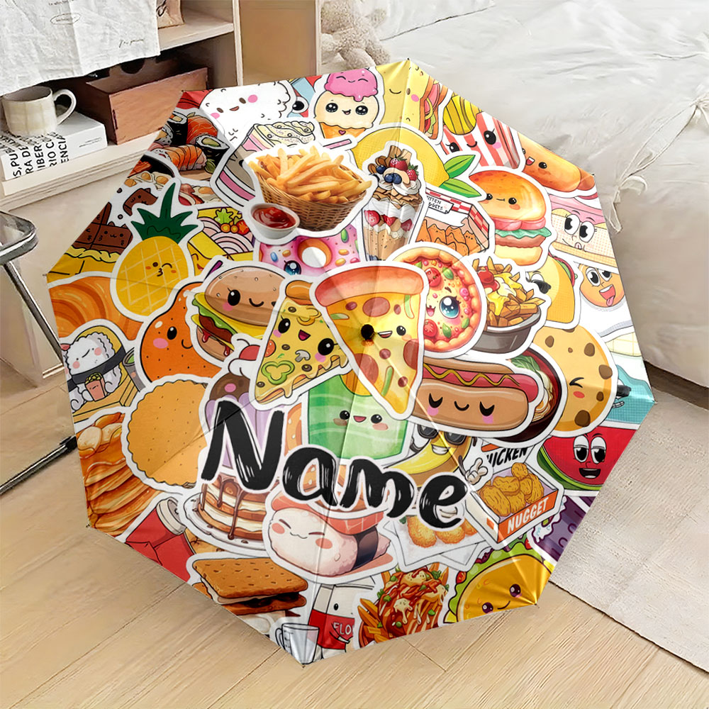 Ombrello personalizzato con no - Food Snacks Name recensione e prezzo