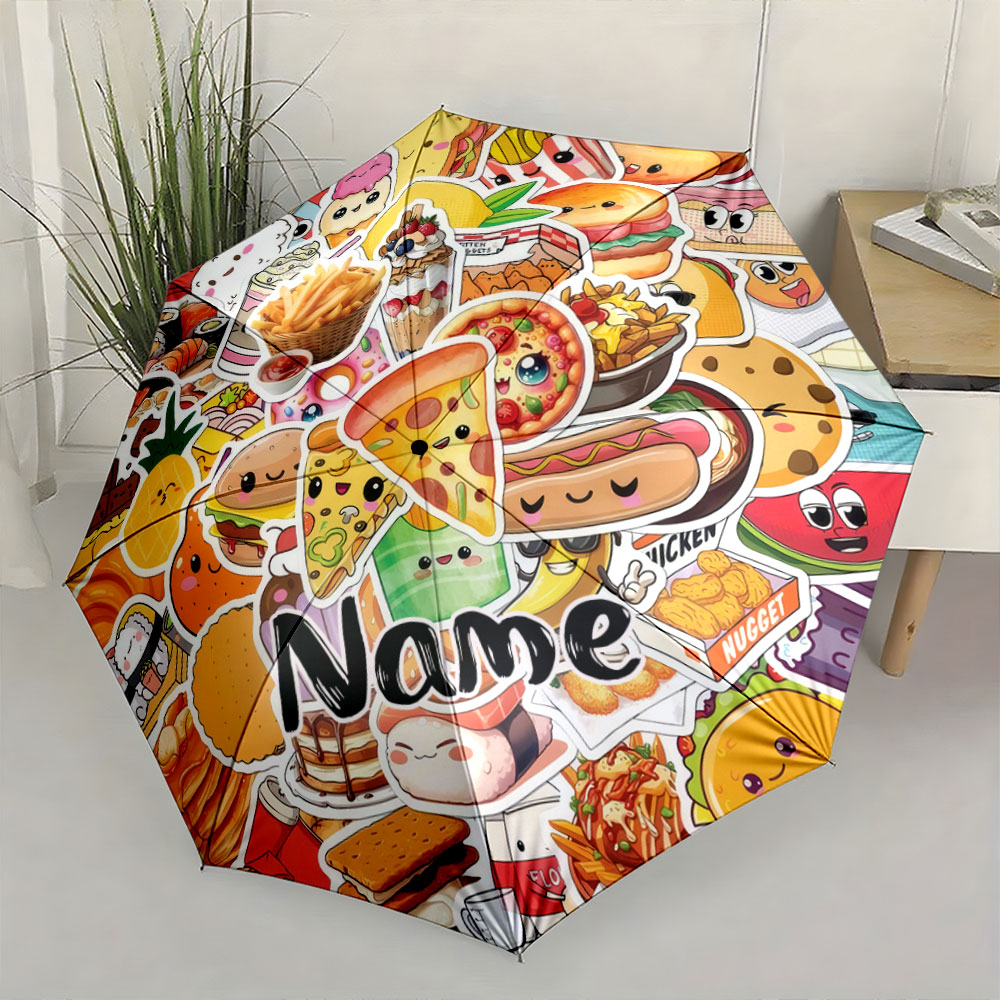 Ombrello personalizzato con no - Food Snacks Name recensione e prezzo
