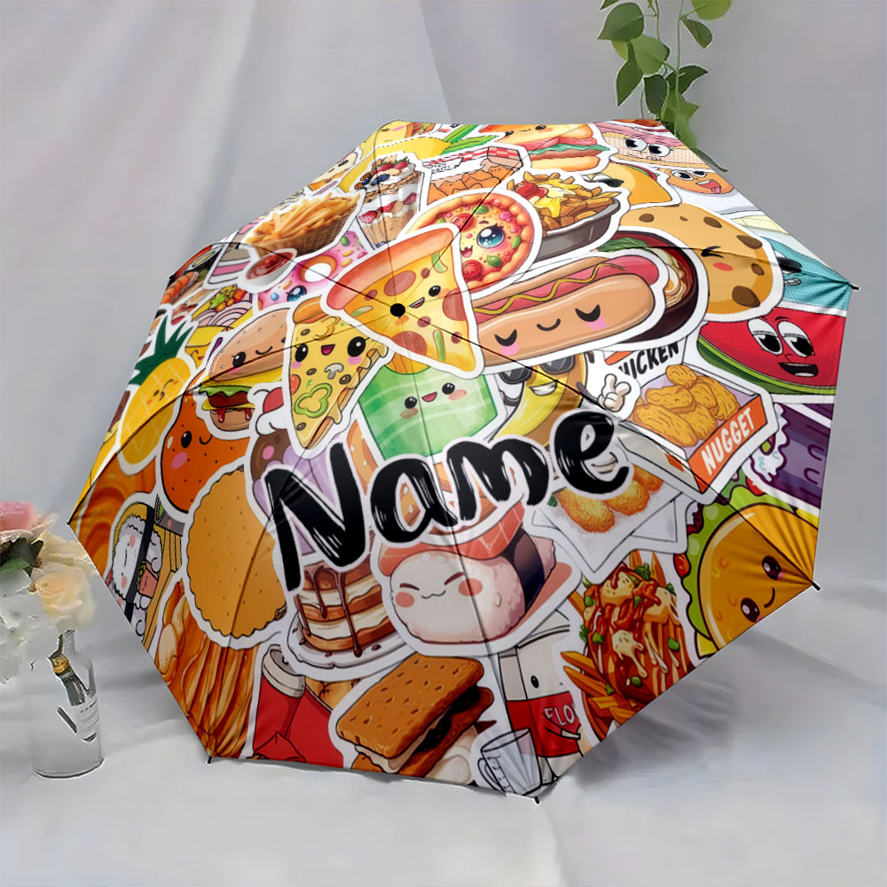 Ombrello personalizzato con no - Food Snacks Name recensione e prezzo